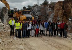 Visita de los alumnos de la Politécnica de Cáceres a obra en Trujillo