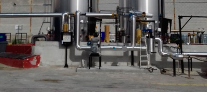 Instalación de nuevos tanques de almacenamiento de betún en Atarfe (Granada)
