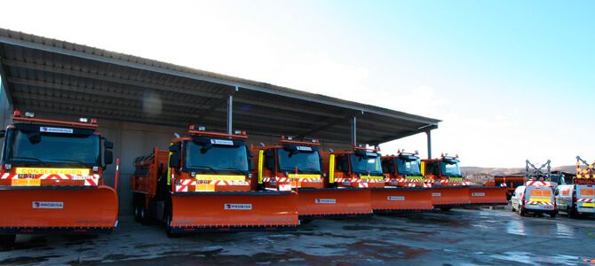 Vialidad invernal de la conservación de la carretera N-211 (Guadalajara)