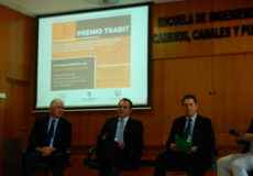 Acto de entrega del premio Trabit en la Escuela de Caminos de la UPM