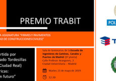 Convocatoria 21 de mayo entrega del Premio Trabit en la Escuela de Ingenieros de Caminos de la UPM