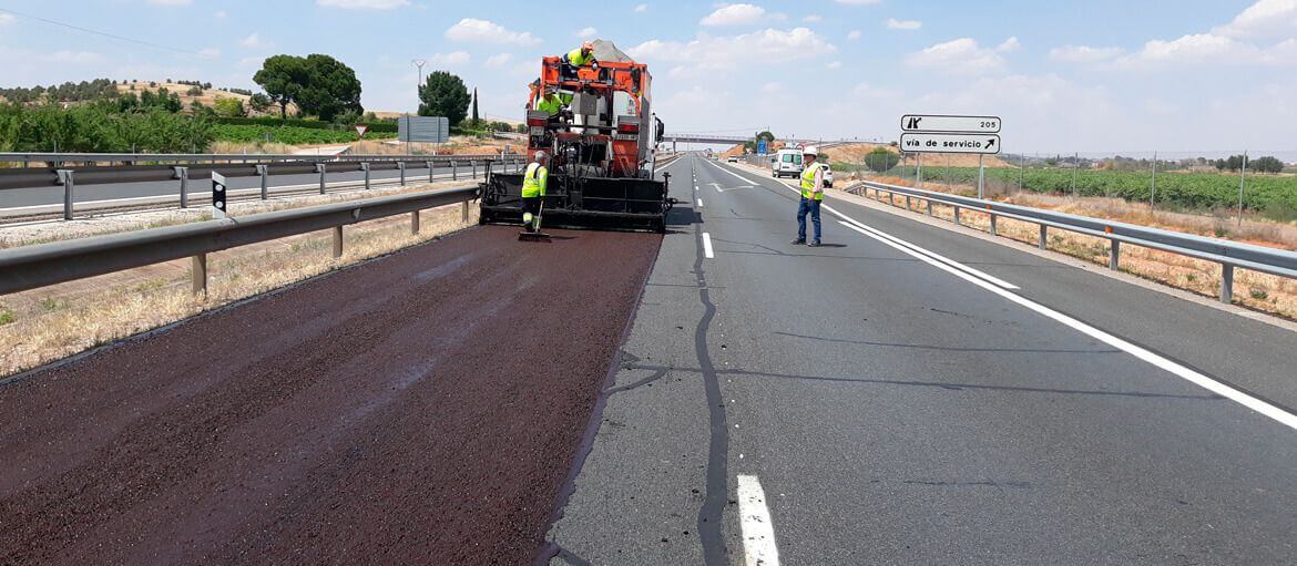 A-4 (Valdepeñas) - Microaglomerado en frío/ Slurry “GRIPFIBRE”